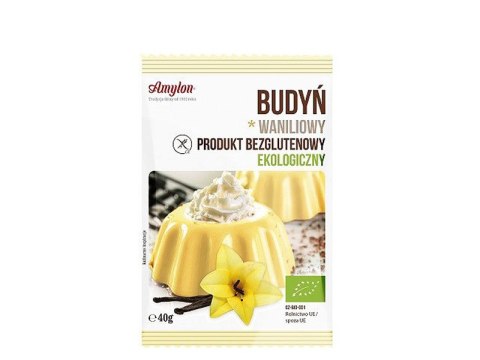 BUDYŃ WANILIOWY BEZGLUTENOWY BIO 40 g - AMYLON