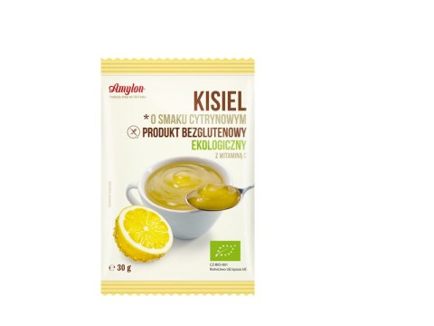 KISIEL INSTANT O SMAKU CYTRYNOWYM BEZGLUTENOWY BIO 30 g - AMYLON