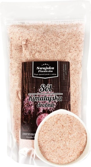 Sól Himalajska różowa drobno drobna Mielona 500g Swojska Piwniczka