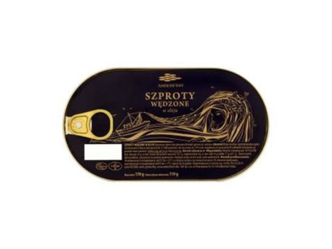 BAŁTYCKIE SZPROTY WĘDZONE W OLEJU 170G AMBERFISH