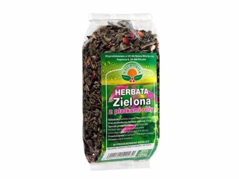 HERBATA ZIELONA Z PŁATKAMI RÓŻY 100G NATURA WITA