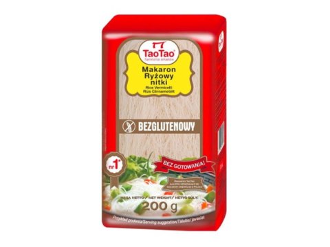 MAKARON RYŻOWY NITKI 200G TAOTAO