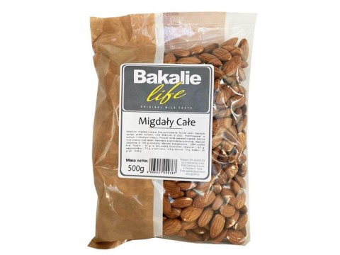 MIGDAŁY CAŁE NATURALNE 500G BAKALIE LIFE