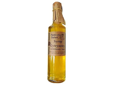 SYROP CYTRYNOWY LEMONIADA 500ML PIWNICZKA BABUNI