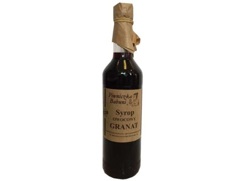 SYROP OWOCOWY GRANAT 500ML PIWNICZKA BABUNI