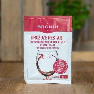 Drożdże do wina do restartu, wznowienia fermentacji BROWIN